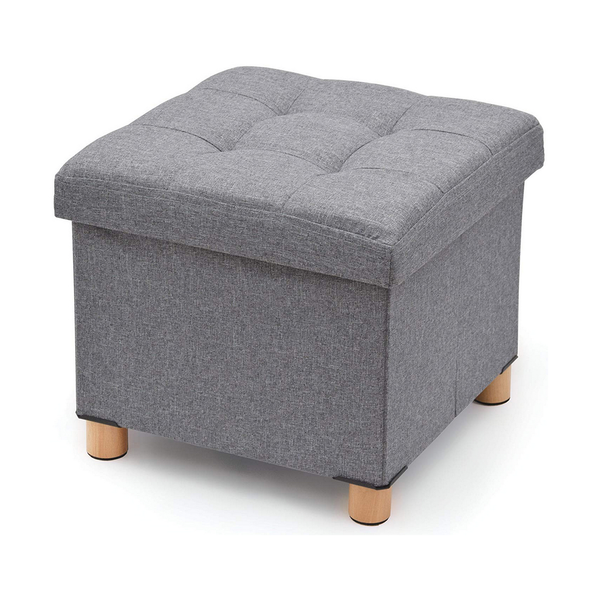 Puf Domopak Living Grå 38 x 38 x 34 cm Polyester